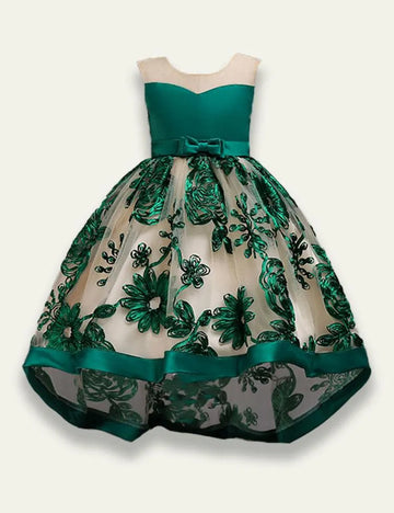 3D Embroidered Tail Party Dress - Mini Taylor